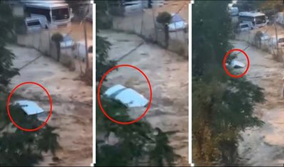 Selde kaybolan iki kişinin son görüntüleri ortaya çıktı