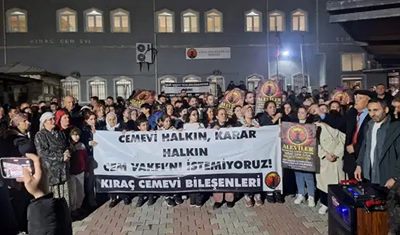 Kıraç Cemevi’nde tahliye kararına protesto