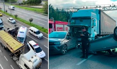 Bağcılar’da zincirleme kaza: Yaralılar var