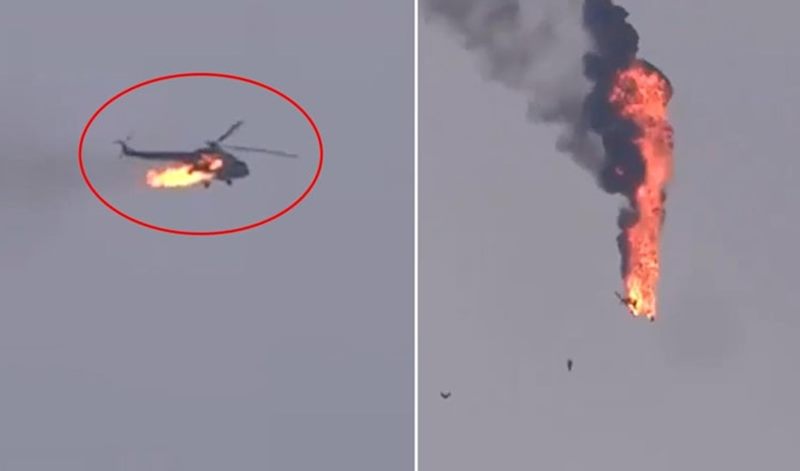 Suudi sınırında Apache helikopter düştü