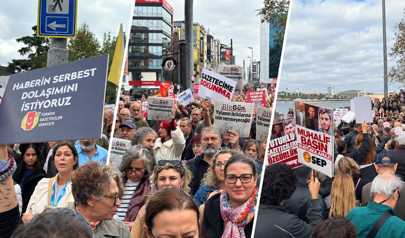 İstanbul, Ankara ve İzmir'de binlerce kişi basın özgürlüğü için yürüdü