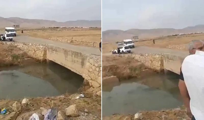 Mardin’de otomobil su kanalına düştü