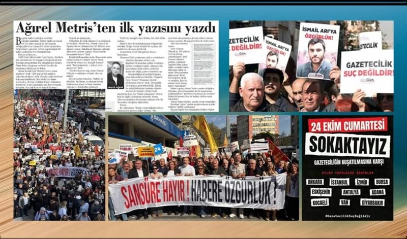Gazetecilik kuşatmada, gazeteciler sokaklarda
